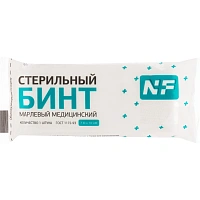 Бинт марлевый Ньюфарм стерильный 700х10 см плотность 32 г фото Бинт марлевый Ньюфарм стерильный 700х10 см плотность 32 г