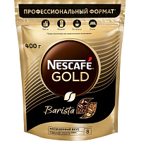 Кофе растворимый сублимированный Нескафе Голд Бариста 400 г (пакет) фото Кофе растворимый сублимированный Нескафе Голд Бариста 400 г (пакет)