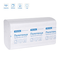 Полотенца бумажные лист. OfficeClean Professional(V-сл) (H3), 1-слойные, 250л/пач., 21*21,6, тиснение, белые фото Полотенца бумажные лист. OfficeClean Professional(V-сл) (H3), 1-слойные, 250л/пач., 21*21,6, тиснение, белые