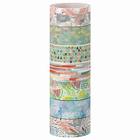 Клейкие WASHI-ленты для декора "Микс №1", 15 мм х 3 м, 7 цветов, рисовая бумага, ОСТРОВ СОКРОВИЩ, 661709 фото Клейкие WASHI-ленты для декора "Микс №1", 15 мм х 3 м, 7 цветов, рисовая бумага, ОСТРОВ СОКРОВИЩ, 661709