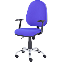 Кресло офисное Easy Chair 223 PC синее (ткань, металл) фото Кресло офисное Easy Chair 223 PC синее (ткань, металл)