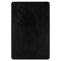 Обложка-карман для карт/картхолдер с вырезом, 64х96 мм, кожзам, черная, ДПС, 2938.ЯК-207