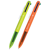 Ручка многоцветная шариковая автоматическая BRAUBERG "MULTICOLOR", 4 ЦВЕТА, корпус ассорти, линия 0,35 мм, 143458 фото Ручка многоцветная шариковая автоматическая BRAUBERG "MULTICOLOR", 4 ЦВЕТА, корпус ассорти, линия 0,35 мм, 143458