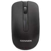 Мышь беспроводная SONNEN M-3032, USB, 1200 dpi, 2 кнопки + 1 колесо-кнопка, оптическая, черная, 512640 фото Мышь беспроводная SONNEN M-3032, USB, 1200 dpi, 2 кнопки + 1 колесо-кнопка, оптическая, черная, 512640