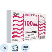 Конверт OfficePost С6 80 г/кв.м белый декстрин с внутренней запечаткой (100 штук в упаковке) фото Конверт OfficePost С6 80 г/кв.м белый декстрин с внутренней запечаткой (100 штук в упаковке)