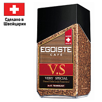 Кофе растворимый EGOISTE "V.S" 100 г, стеклянная банка, сублимированный, ШВЕЙЦАРИЯ, EG10009007 фото Кофе растворимый EGOISTE "V.S" 100 г, стеклянная банка, сублимированный, ШВЕЙЦАРИЯ, EG10009007