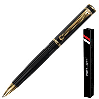 Ручка подарочная шариковая BRAUBERG "Perfect Black", корпус черный, узел 1 мм, линия письма 0,7 мм, синяя, 141416 фото Ручка подарочная шариковая BRAUBERG "Perfect Black", корпус черный, узел 1 мм, линия письма 0,7 мм, синяя, 141416