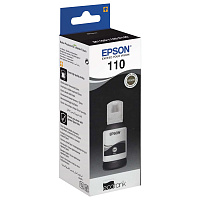 Чернила Epson 110 C13T03P14A черные оригинальные повышенной емкости