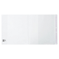 Обложка ПП со штрихкодом для учебников Петерсон, Моро, Гейдмана, КЛЕЙКИЙ КРАЙ, 80 мкм, 265х490 мм, универсал., прозрачная, ПИФАГОР, 229358