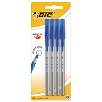 Ручки шариковые с грипом BIC "Round Stic Exact", НАБОР 4 шт., СИНИЕ, линия письма 0,28 мм, блистер, 932857 фото Ручки шариковые с грипом BIC "Round Stic Exact", НАБОР 4 шт., СИНИЕ, линия письма 0,28 мм, блистер, 932857