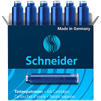 Картриджи чернильные для перьевой ручки Schneider синие (6 штук в упаковке) фото Картриджи чернильные для перьевой ручки Schneider синие (6 штук в упаковке)