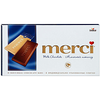 Шоколад Merci молочный 100 г фото Шоколад Merci молочный 100 г