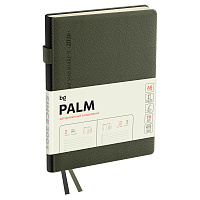 Ежедневник датированный 2026г., А6, 176л., твердый переплет, кожзам, BG "Palm. Dark khaki", темно-зеленый фото Ежедневник датированный 2026г., А6, 176л., твердый переплет, кожзам, BG "Palm. Dark khaki", темно-зеленый
