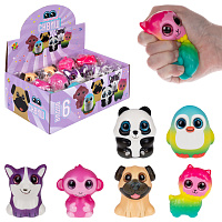 Игрушка-антистресс "Глазастый сквиш. Животные", 8х9 см, ассорти 6 видов, 1TOY, Т26310 фото Игрушка-антистресс "Глазастый сквиш. Животные", 8х9 см, ассорти 6 видов, 1TOY, Т26310