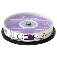 Диски CD-R SMARTTRACK, 700 Мб 52x Cake Box (упаковка на шпиле), КОМПЛЕКТ 10 шт., ST000148 фото Диски CD-R SMARTTRACK, 700 Мб 52x Cake Box (упаковка на шпиле), КОМПЛЕКТ 10 шт., ST000148