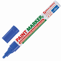 Маркер-краска лаковый (paint marker) 4 мм, СИНИЙ, БЕЗ КСИЛОЛА (без запаха), алюминий, BRAUBERG PROFESSIONAL, 150873 фото Маркер-краска лаковый (paint marker) 4 мм, СИНИЙ, БЕЗ КСИЛОЛА (без запаха), алюминий, BRAUBERG PROFESSIONAL, 150873