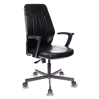 Кресло офисное Easy Chair 224 PPU черное (искусственная кожа, металл) фото Кресло офисное Easy Chair 224 PPU черное (искусственная кожа, металл)