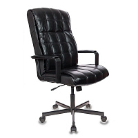 Кресло для руководителя Easy Chair 562 TR черное (рециклированная кожа, металл) фото Кресло для руководителя Easy Chair 562 TR черное (рециклированная кожа, металл)