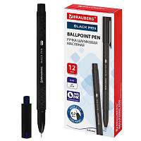 Ручка шариковая масляная BRAUBERG "BLACK PEN", СИНЯЯ, игольчатый узел 0,7 мм, линия письма 0,35 мм, 144325 фото Ручка шариковая масляная BRAUBERG "BLACK PEN", СИНЯЯ, игольчатый узел 0,7 мм, линия письма 0,35 мм, 144325
