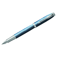 Ручка перьевая Parker "IM Premium Blue Grey CT" синяя, 0,8мм, подарочная упаковка фото Ручка перьевая Parker "IM Premium Blue Grey CT" синяя, 0,8мм, подарочная упаковка