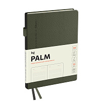 Ежедневник недатированный, А6, 136л., твердый переплет, кожзам, BG "Palm. Dark khaki", темно-зеленый фото Ежедневник недатированный, А6, 136л., твердый переплет, кожзам, BG "Palm. Dark khaki", темно-зеленый