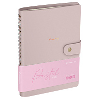 Записная книжка А5 96л. ЛАЙТ, кожзам, скрытый гребень, Greenwich Line "Pastel. Pink", блок в линию фото Записная книжка А5 96л. ЛАЙТ, кожзам, скрытый гребень, Greenwich Line "Pastel. Pink", блок в линию