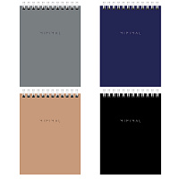 Блокнот МАЛЫЙ ФОРМАТ А6 108х145 мм, 40 л., гребень, картон, клетка, BRAUBERG "Minimal Classic", 116428 фото Блокнот МАЛЫЙ ФОРМАТ А6 108х145 мм, 40 л., гребень, картон, клетка, BRAUBERG "Minimal Classic", 116428