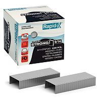 Скобы для степлера N9/14 Rapid Super Strong оцинкованные (5000 штук в упаковке) фото Скобы для степлера N9/14 Rapid Super Strong оцинкованные (5000 штук в упаковке)
