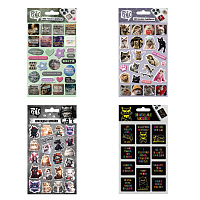 Наклейки эпоксидные АССОРТИ, 11х20 см, PINK