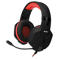 Наушники с микрофоном Sven AP-G988MV (с регулятором громкости), 2,2м, красный, черный фото Наушники с микрофоном Sven AP-G988MV (с регулятором громкости), 2,2м, красный, черный