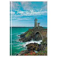 Ежедневник недатированный А5, 136л., 7БЦ, BG "Time to travel", глянцевая ламинация фото Ежедневник недатированный А5, 136л., 7БЦ, BG "Time to travel", глянцевая ламинация