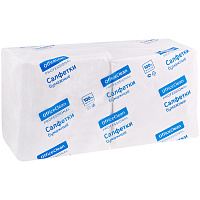 Салфетки бумажные OfficeClean Professional, 2 слойн., 33*33см, белые, 200шт. фото Салфетки бумажные OfficeClean Professional, 2 слойн., 33*33см, белые, 200шт.