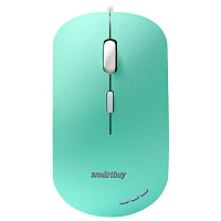 Мышь проводная бесшумная SMARTBUY 288-LG, USB, 3 кнопки + 1 колесо, оптическая, зеленая, 06826, SBM-288-LG