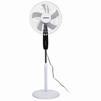 Вентилятор напольный, 3 режима, пульт ДУ, SONNEN TF-45W-40-520, d=40 см, 45 Вт, белый, 454788, FS-40-520 фото Вентилятор напольный, 3 режима, пульт ДУ, SONNEN TF-45W-40-520, d=40 см, 45 Вт, белый, 454788, FS-40-520