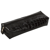 Пенал-косметичка BRAUBERG "Ultra black", "крокодиловая кожа", 20х6х4 см, 223909 фото Пенал-косметичка BRAUBERG "Ultra black", "крокодиловая кожа", 20х6х4 см, 223909