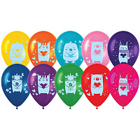 Воздушные шары, 50шт., М12/30см, MESHU "Kids friends", пастель, ассорти фото Воздушные шары, 50шт., М12/30см, MESHU "Kids friends", пастель, ассорти