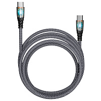 Кабель Type-C - Type-C, 1 м, 3 А, SMARTBUY, для быстрой зарядки и передачи данных, черный, FCTRANSP-BLACK фото Кабель Type-C - Type-C, 1 м, 3 А, SMARTBUY, для быстрой зарядки и передачи данных, черный, FCTRANSP-BLACK