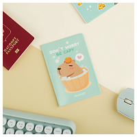 Обложка для паспорта MESHU "Capybara", ПВХ, 2 кармана фото Обложка для паспорта MESHU "Capybara", ПВХ, 2 кармана