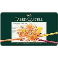 Карандаши цветные Faber-Castell Polychromos 36 цветов в металической коробке фото Карандаши цветные Faber-Castell Polychromos 36 цветов в металической коробке