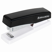 Степлер №24/6, 26/6 BRAUBERG "STYLE", до 25 листов, черный, 272747 фото Степлер №24/6, 26/6 BRAUBERG "STYLE", до 25 листов, черный, 272747