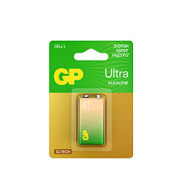 Батарейка 1 шт., GP Ultra G-Tech, Крона (6LR61, 6LF22, 1604A), алкалиновая, блистер, 1604AU-5CR1 фото Батарейка 1 шт., GP Ultra G-Tech, Крона (6LR61, 6LF22, 1604A), алкалиновая, блистер, 1604AU-5CR1