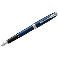 Ручка перьевая Parker "Sonnet Subtle Blue СT" черная, 0,8мм, подарочная упаковка фото Ручка перьевая Parker "Sonnet Subtle Blue СT" черная, 0,8мм, подарочная упаковка