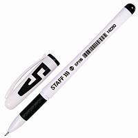 Ручка гелевая с грипом STAFF "Manager" GP-196, ЧЕРНАЯ, корпус белый, игольчатый узел 0,5 мм, линия письма 0,35 мм, 142393 фото Ручка гелевая с грипом STAFF "Manager" GP-196, ЧЕРНАЯ, корпус белый, игольчатый узел 0,5 мм, линия письма 0,35 мм, 142393