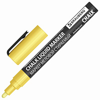 Маркер меловой CHALK LIQUID MARKER, ЗОЛОТИСТЫЙ, 3 мм, стираемый, BRAUBERG "CHALK", 152594 фото Маркер меловой CHALK LIQUID MARKER, ЗОЛОТИСТЫЙ, 3 мм, стираемый, BRAUBERG "CHALK", 152594
