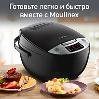 Мультиварка MOULINEX MK611832, 750 Вт, 4 л, 10 программ, таймер, функция Keep Warm, черный, 7211004519 фото Мультиварка MOULINEX MK611832, 750 Вт, 4 л, 10 программ, таймер, функция Keep Warm, черный, 7211004519