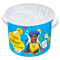 Краски пальчиковые JOVI "Super Bucket", 05 цветов по 35мл. + 20 трафаретов-раскрасок, пластиковое ведро фото Краски пальчиковые JOVI "Super Bucket", 05 цветов по 35мл. + 20 трафаретов-раскрасок, пластиковое ведро