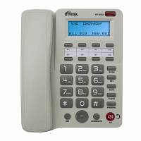 Телефон RITMIX RT-550 white, АОН, спикерфон, память 100 номеров, тональный/импульсный режим, белый, 80002154 фото Телефон RITMIX RT-550 white, АОН, спикерфон, память 100 номеров, тональный/импульсный режим, белый, 80002154