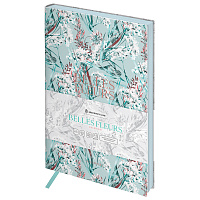 Ежедневник недатированный, А5, 136л., кожзам, Greenwich Line "Belles Fleurs. Valerian", тон. блок, цветной срез фото Ежедневник недатированный, А5, 136л., кожзам, Greenwich Line "Belles Fleurs. Valerian", тон. блок, цветной срез