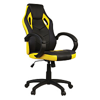 Кресло игровое Helmi HL-S07 "Boost", экокожа/ткань черная/желтая фото Кресло игровое Helmi HL-S07 "Boost", экокожа/ткань черная/желтая