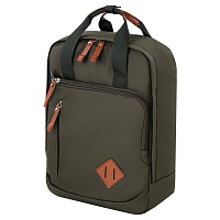 Рюкзак BRAUBERG FRIENDLY универсальный с длинными ручками, хаки, 37х26х13 см, 270091 фото Рюкзак BRAUBERG FRIENDLY универсальный с длинными ручками, хаки, 37х26х13 см, 270091